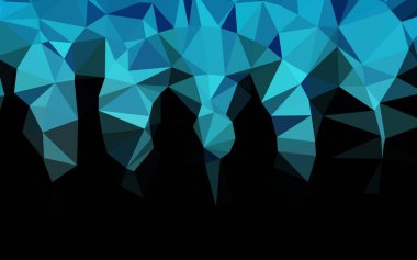 Açık BLUE vektör çokgen arkaplan.