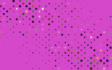 Açık Çokrenkli, noktalı Gökkuşağı vektör arkaplanı.