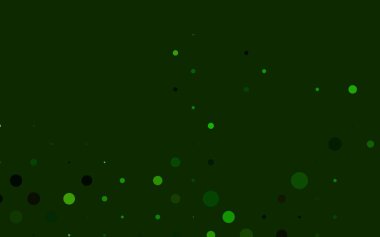 Açık Yeşil, daireli sarı vektör şablonu.