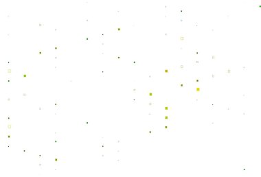 Açık yeşil, kare biçiminde sarı vektör şablonu. Dikdörtgenleri ve kareleri olan güzel bir çizim. Reklamınız, posteriniz, afişiniz için en iyi tasarım.