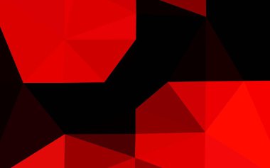 Modern origami 'nin kırmızı düşük polyester tarzı