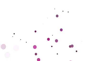 Dairesel açık pembe vektör şablonu. Renkli su damlaları olan modern soyut çizimler. İş reklamları için tasarım.