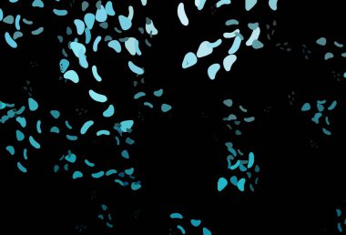 Kaotik şekilli koyu mavi vektör deseni. Soyut tarzda rengarenk gradyan şekilleri olan bir resim. Bir cep telefonu için arka plan.