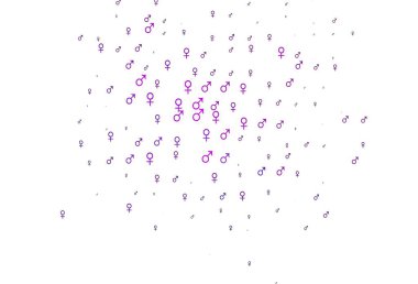 Açık pembe, cinsiyet işaretli mavi vektör arkaplanı. Soyut tarzda, cinsiyet şekilleriyle basit bir gradyan tasarımı. Randevu siteleri için temel tasarım.