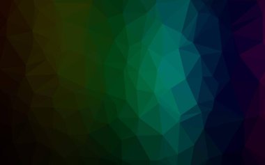 Çokgen desenli soyut geometrik renkli vektör çizimi.