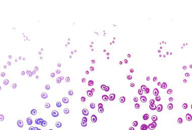 Açık pembe, köpüklü mavi vektör arkaplan. Parlak renkli soyut çemberlerin olduğu bir resim. Marka kitabın için tamamen yeni bir şablon.