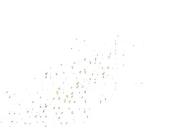 Açık sarı, erkek ve kadın ikonlarıyla turuncu vektör dokusu. Renkli gradyan tarzında cinsiyet işaretli akıllı bir illüstrasyon. Uniseks duvar kağıtları için modern tasarım.
