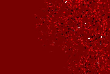 Kaotik şekilli açık kırmızı vektör deseni. Modern tarzda değişen renkli kaotik formlar. Bir cep telefonu için arka plan.