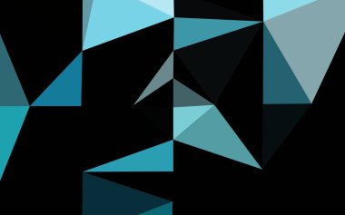 Çokgen desenli soyut geometrik renkli vektör çizimi.