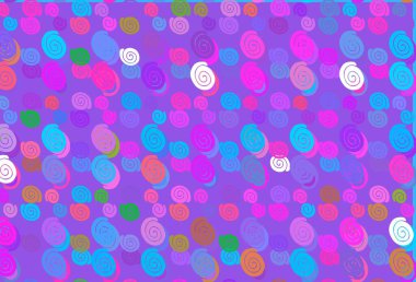 Işık çok renkli, lamba şekilli gökkuşağı vektör deseni. Bulanık baloncuk şekilli bir örnek. İş tasarımınız için tamamen yeni bir şablon.