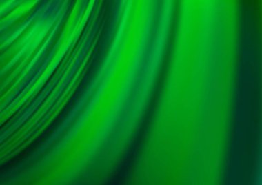 Bükülmüş çizgileri olan Açık Yeşil vektör arkaplanı.