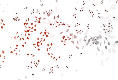 Açık kırmızı, kaotik şekilli sarı vektör deseni. Renkli rastgele şekillerle modern soyut illüstrasyon. İşiniz için en iyi akıllı tasarım.