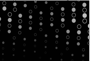 Dark Silver, baloncuklu gri vektör arka planı. Bulanık dekoratif tasarım baloncuklu soyut tarzda. Marka kitabın için tamamen yeni bir şablon.