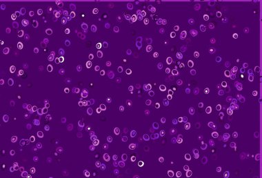 Küreli açık mor vektör deseni. Doğa tarzında bulanık halkaları olan güzel renkli çizimler. İş reklamları için tasarım.