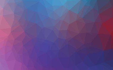 Çokgen desenli soyut geometrik renkli vektör çizimi.