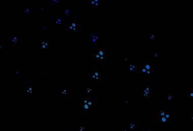 Kabarcık şekilli koyu mavi vektör şablonu. Bulanık geometrik örnek ve eğimli kabarcıklar. İş tasarımınız için mermer biçimi.