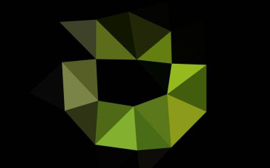 Çokgen desenli soyut geometrik renkli vektör çizimi.