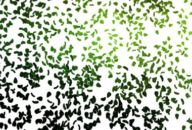 Açık yeşil, Memphis şekilli sarı vektör şablonu. Soyut tarzda rengarenk gradyan şekilleri olan bir resim. İşiniz için en iyi akıllı tasarım.