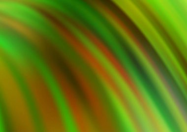 Açık Yeşil, soyut çizgileri olan sarı vektör arkaplanı.