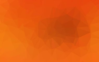 Açık Turuncu vektör çokgen yerleşimi.