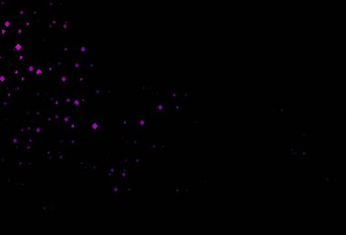 Daireli koyu pembe vektör kaplaması. Daireler, çizgiler, rengarenk eşkenar dörtgenler. Reklamlar için desen.