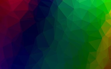 Çokgen desenli soyut geometrik renkli vektör çizimi.