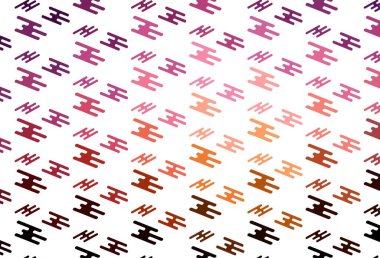 Açık kırmızı, dar çizgileri olan sarı vektör deseni. Renkli çubuklarla gösterişli soyut çizimler. TV reklamları için arkaplan.