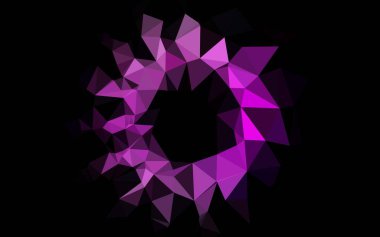 Açık Mor vektör üçgen şablonu.