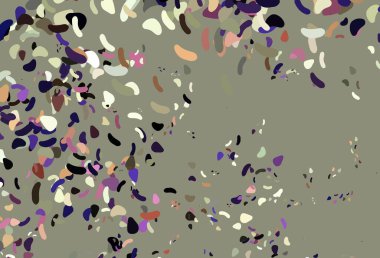 Koyu mavi, soyut şekilli kırmızı vektör arkaplan. Renkli rastgele şekillerle modern soyut illüstrasyon. Bir cep telefonu için arka plan.