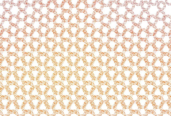 Fondo Vector Naranja Claro Con Burbujas Diseño Decorativo Borroso Estilo — Archivo Imágenes Vectoriales