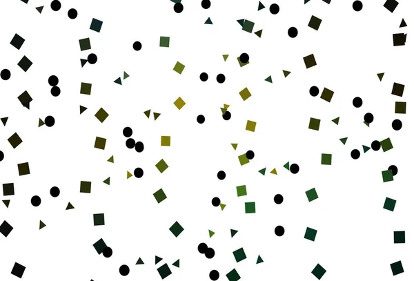 Світло Зелений Жовтий Векторний Фон Лініями Колами Ромбами Ілюстрація Набором — стоковий вектор