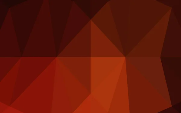 Темний Червоний Жовтий Векторний Багатокутний Візерунок — стоковий вектор
