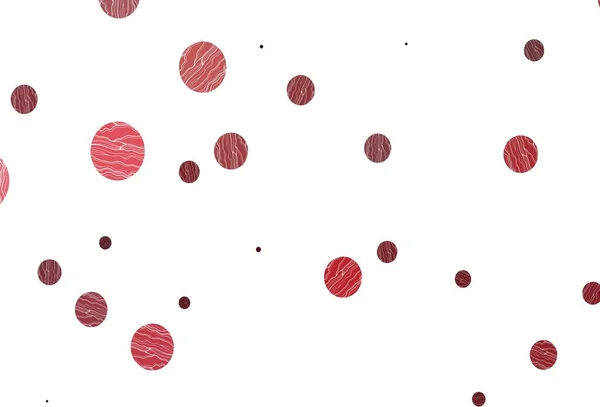 Világoszöld Piros Vektor Háttér Pontokkal Illusztráció Ragyogó Színes Absztrakt Körökkel — Stock Vector