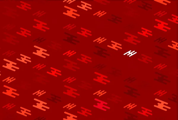 Світло Червоний Векторний Шаблон Повторюваними Паличками Декоративна Блискуча Ілюстрація Лініями — стоковий вектор