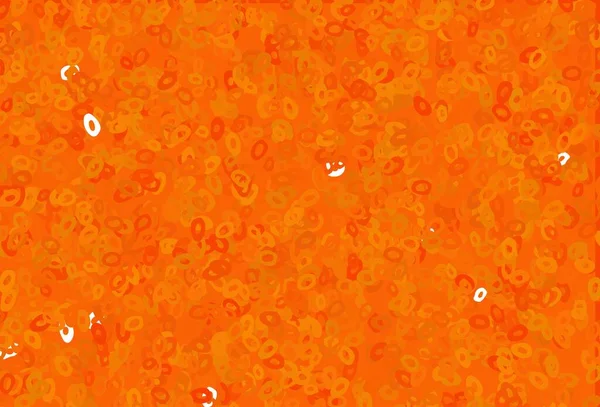 Modello Vettoriale Arancione Chiaro Con Cerchi Illustrazione Astratta Moderna Con — Vettoriale Stock