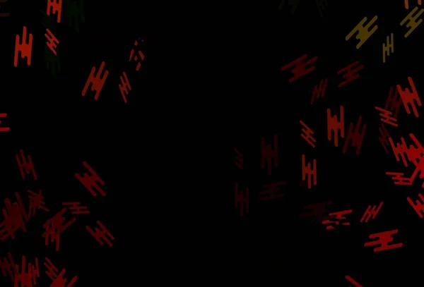 Dunkelgrüne Rote Vektorschablone Mit Wiederholten Sticks Leuchtend Farbige Illustration Mit — Stockvektor