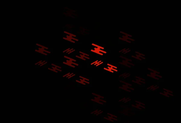 Dunkelrote Vektorschablone Mit Wiederholten Sticks Dekorative Leuchtende Illustration Mit Linien — Stockvektor