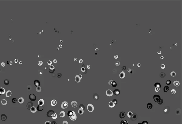 ライトシルバー ドット付きグレーベクトルの背景 雨のぼやけた滴と光る抽象的なイラスト ビジネス広告のデザイン — ストックベクタ