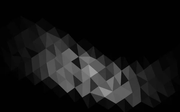 深银灰色矢量抽象多边形盖层 — 图库矢量图片