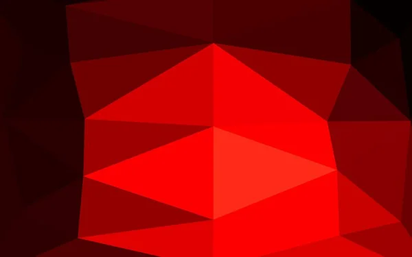 Világos Vörös Vektor Alacsony Poli Textúra Fényes Vektor Elmosódott Háromszög — Stock Vector