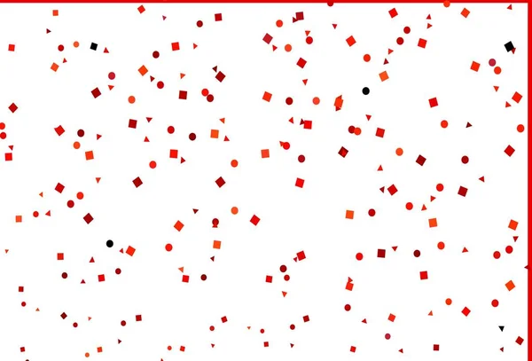 Disposition Vectorielle Rouge Clair Avec Cercles Lignes Rectangles Cercles Lignes — Image vectorielle