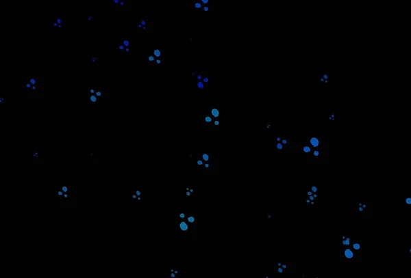 Dunkelblaue Vektorschablone Mit Blasenformen Verschwommene Geometrische Probe Mit Gradientenblasen Marmorstil — Stockvektor