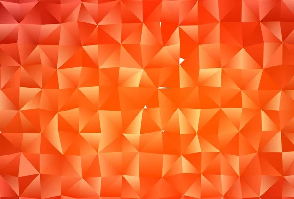 Luz Vetor Laranja Fundo Mosaico Abstrato Ilustração Colorida Estilo Origami — Vetor de Stock