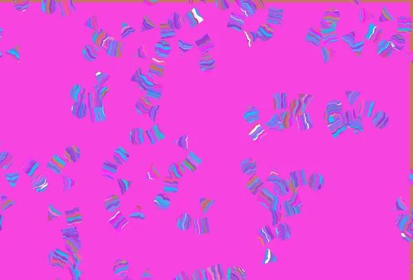 ライトマルチカラー ライン 菱形とレインボーベクトルの背景 カラフルなドット キューブと抽象的なイラスト 壁紙のテンプレート — ストックベクタ