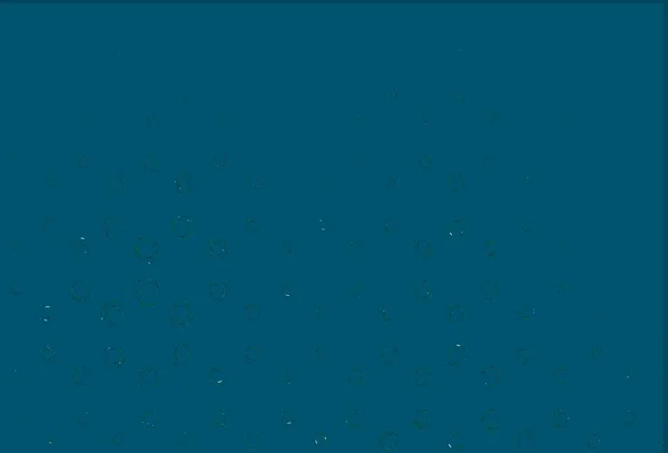 Світло Синій Зелений Векторний Фон Бульбашками Ілюстрація Набором Яскравих Барвистих — стоковий вектор