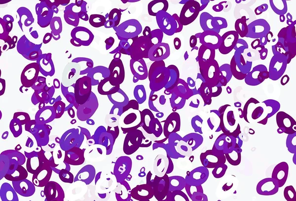 Luz Plantilla Vectorial Púrpura Con Círculos Ilustración Abstracta Moderna Con — Vector de stock