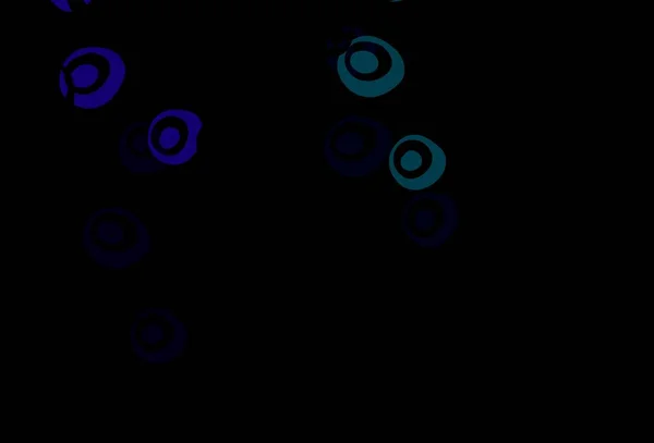 Modèle Vectoriel Multicolore Foncé Arc Ciel Avec Cercles Illustration Abstraite — Image vectorielle