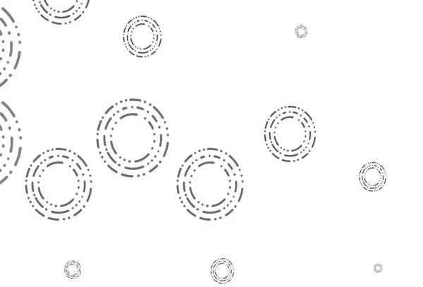 Licht Zilver Grijze Vectorachtergrond Met Stippen Wazig Bellen Abstracte Achtergrond — Stockvector