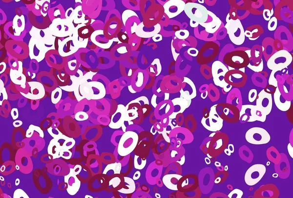 Patrón Vectorial Rosa Claro Con Esferas Ilustración Abstracta Con Burbujas — Vector de stock