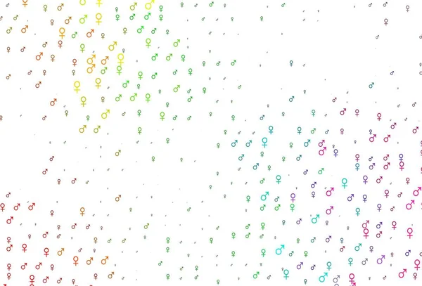 Светлый Многоцветный Радужный Векторный Фон Гендерными Сияниями Простой Градиентный Дизайн — стоковый вектор